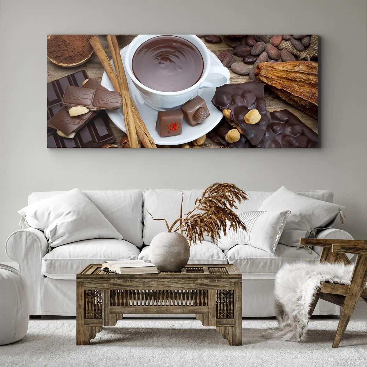 Canvas picture - From a Fairytale Factory of Chocolate - 90x30 cm