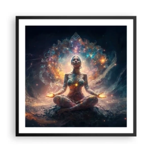 Poster in black frame - Good Energy Flow - 60x60 cm