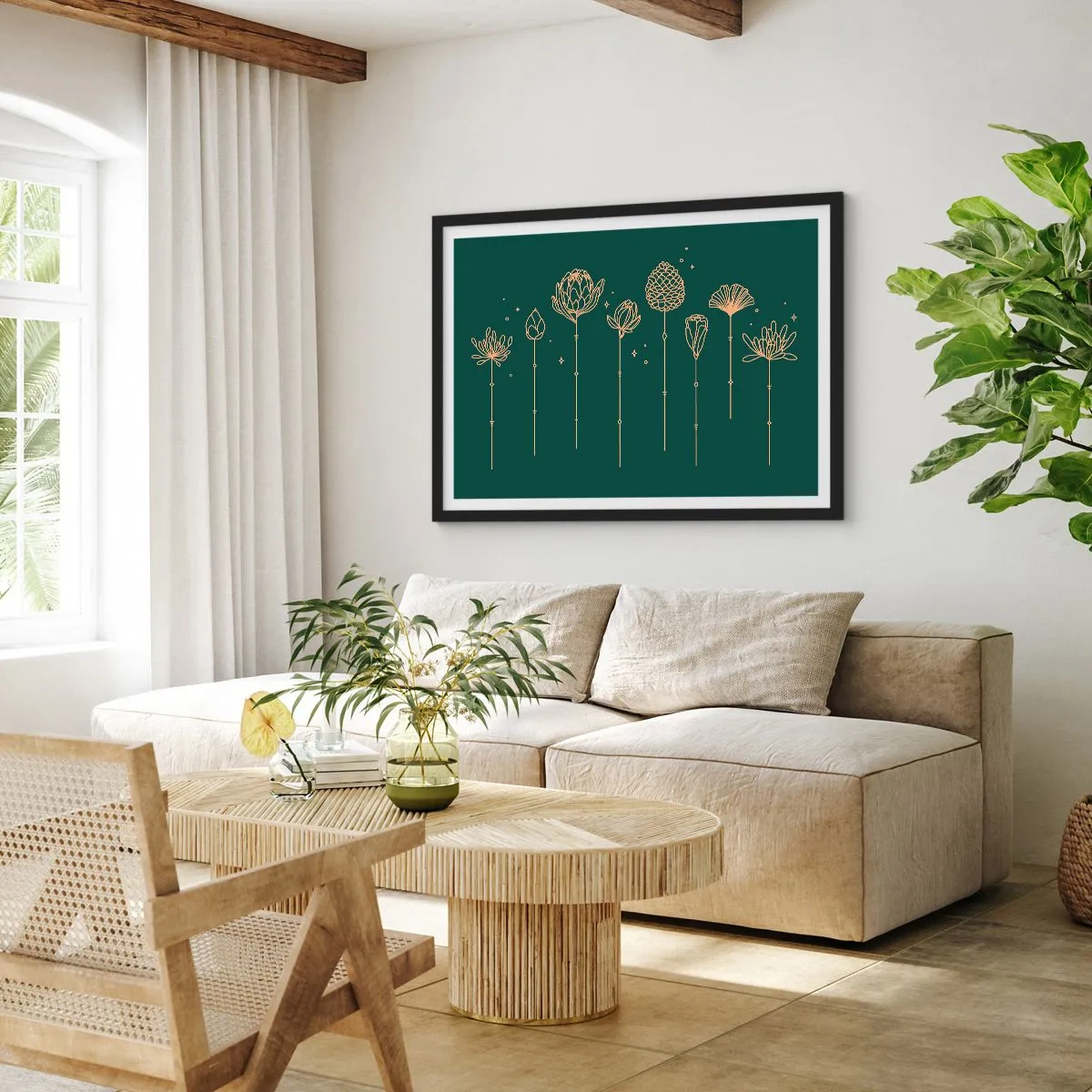 Poster in black frame - The Herb Family - 70x50 cm