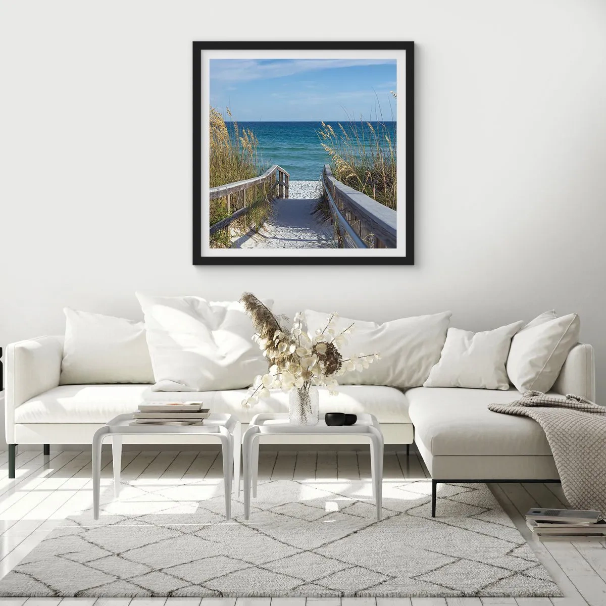 Poster in black frame - In the Sun, out in the Wind - 50x50 cm