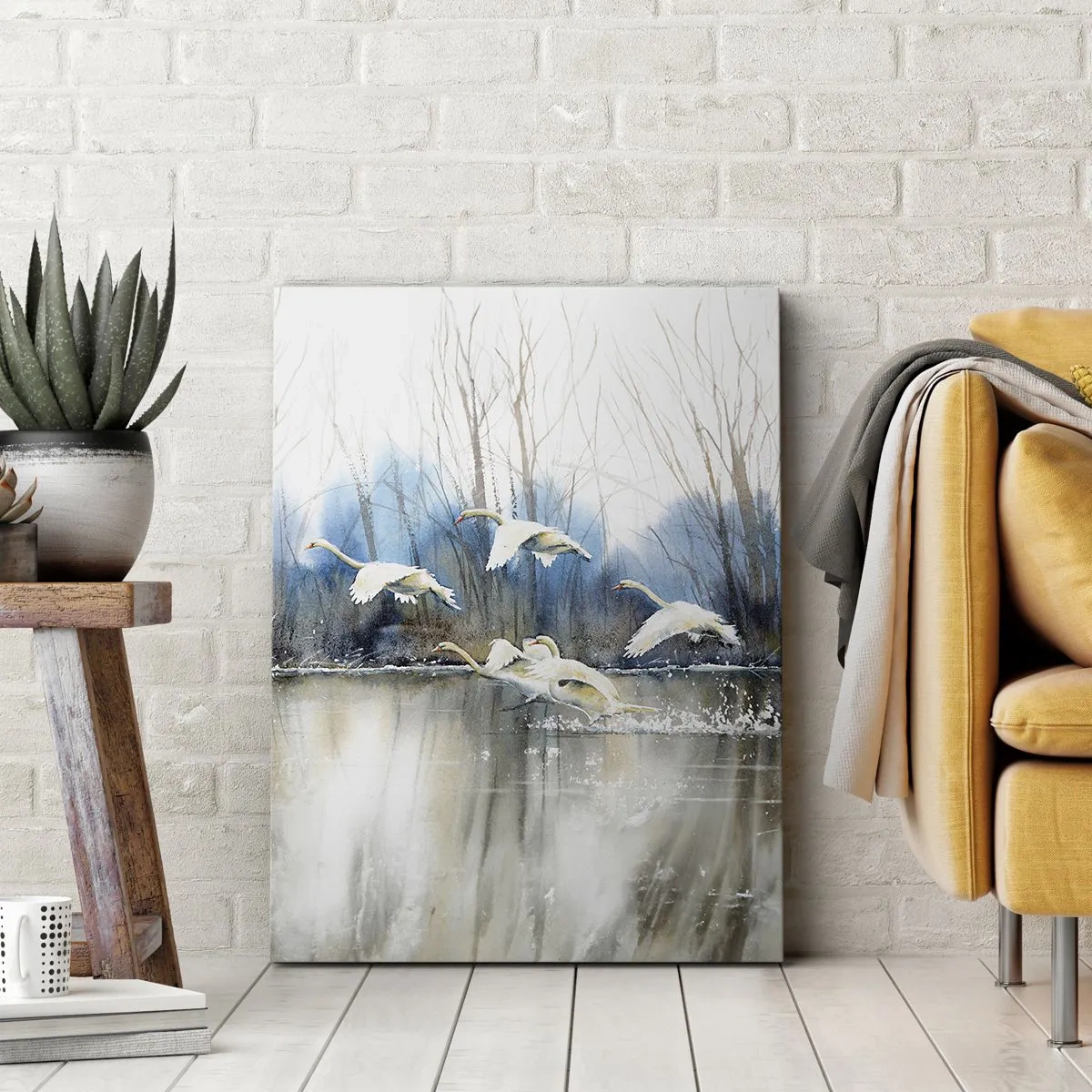Canvas picture - Like in a Fairy Tale about Wild Swans - 50x70 cm