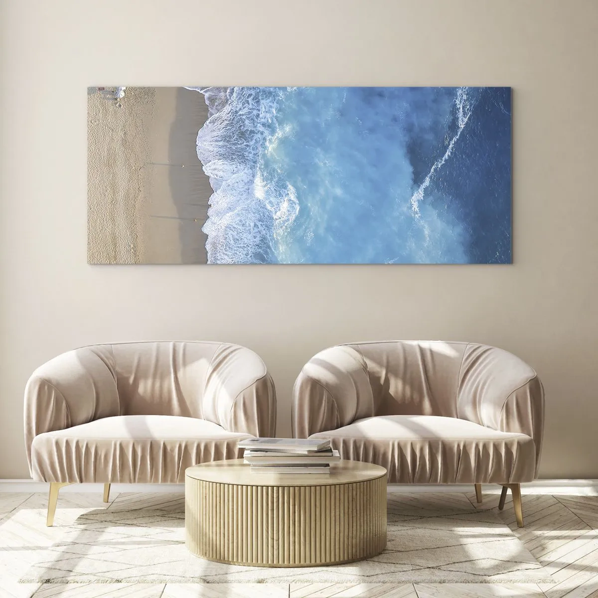 Glass picture - Power of the Blue - 100x40 cm