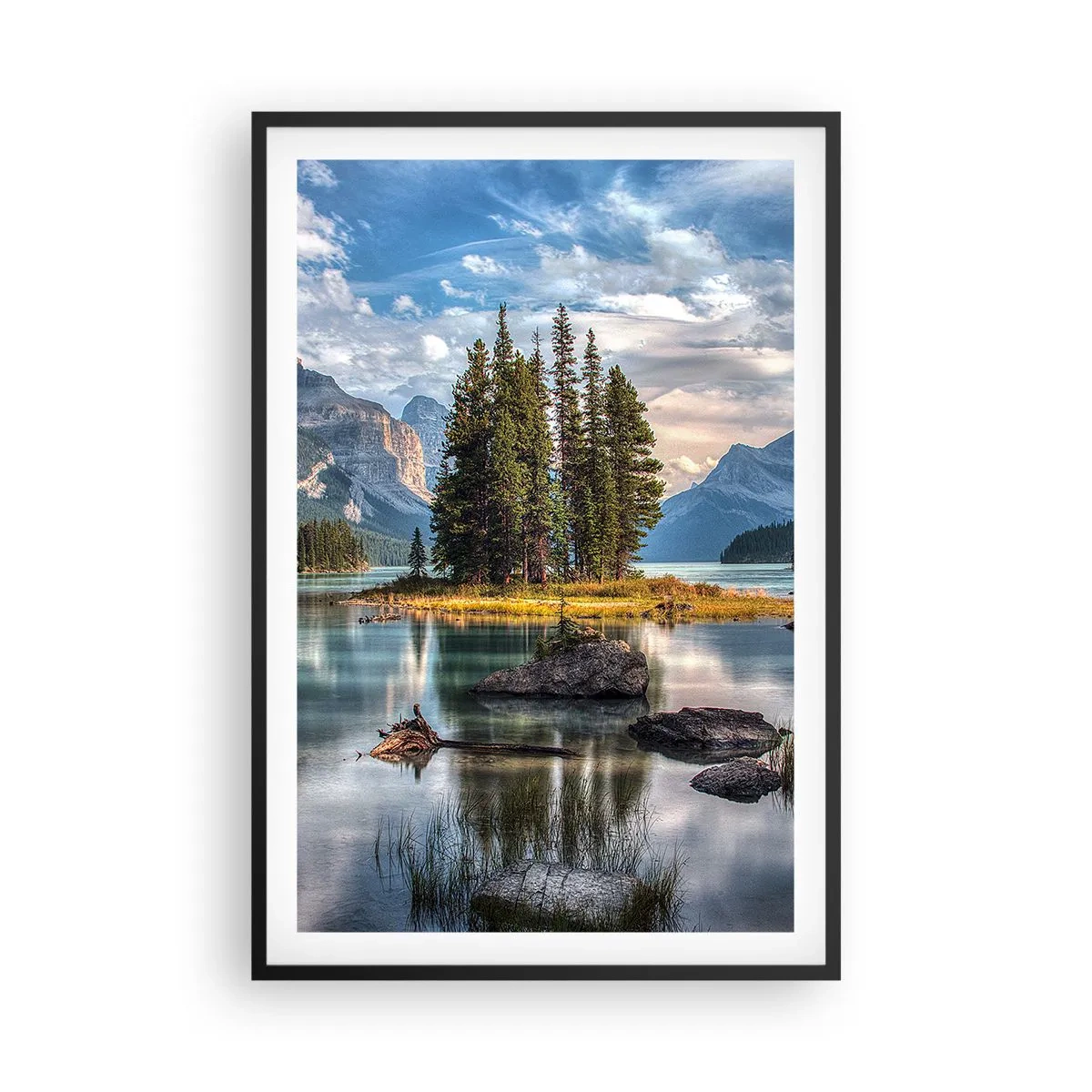 Poster in black frame - By Big and Clear Waters - 61x91 cm