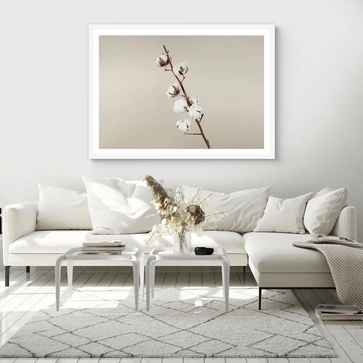 Poster in white frmae - At the Heart of Softness - 50x40 cm