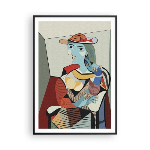 Poster in black frame - Through the Eyes of Picasso - 70x100 cm