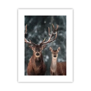 Poster - Master of the Forest with His Wife - 30x40 cm