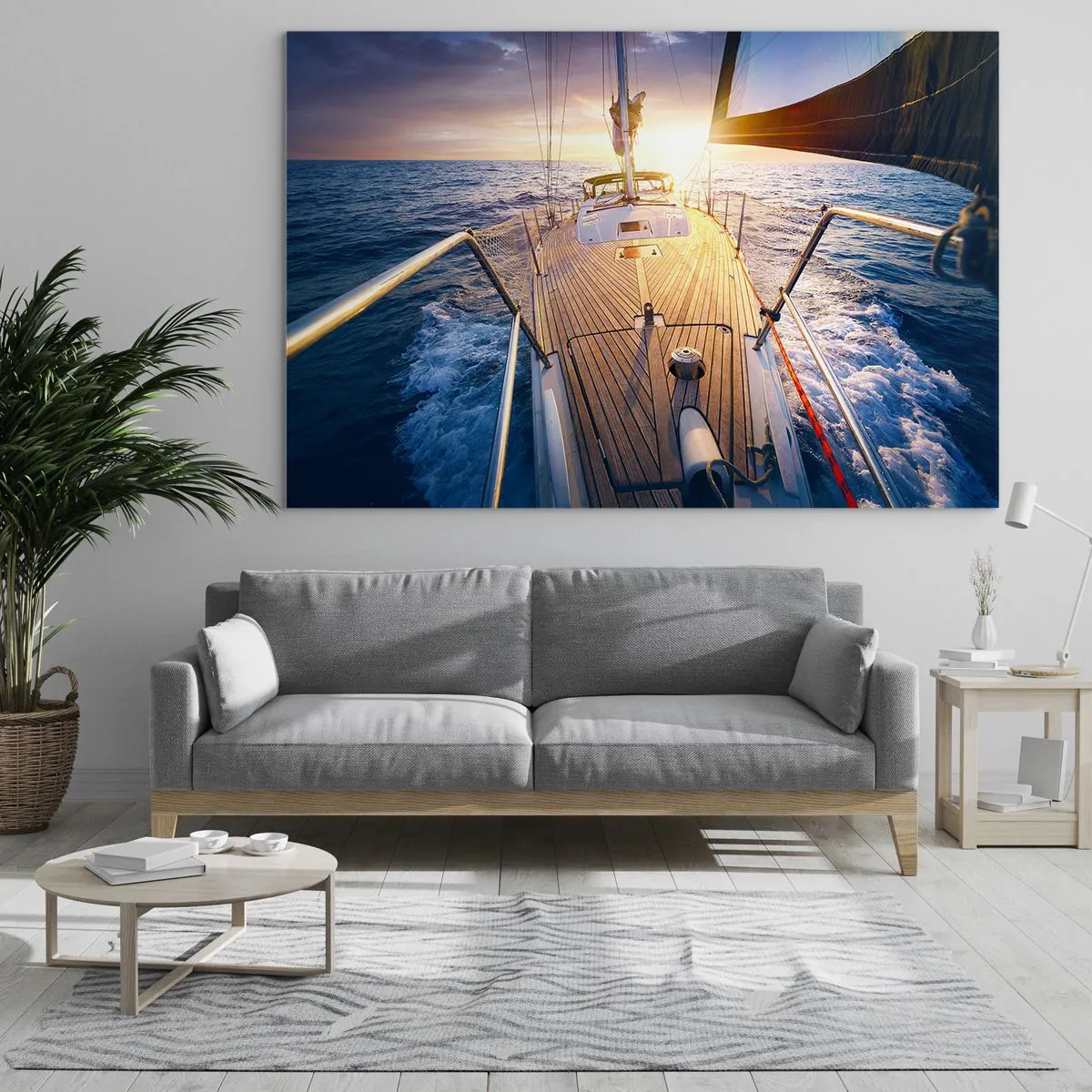Glass picture - Running on Waves - 120x80 cm