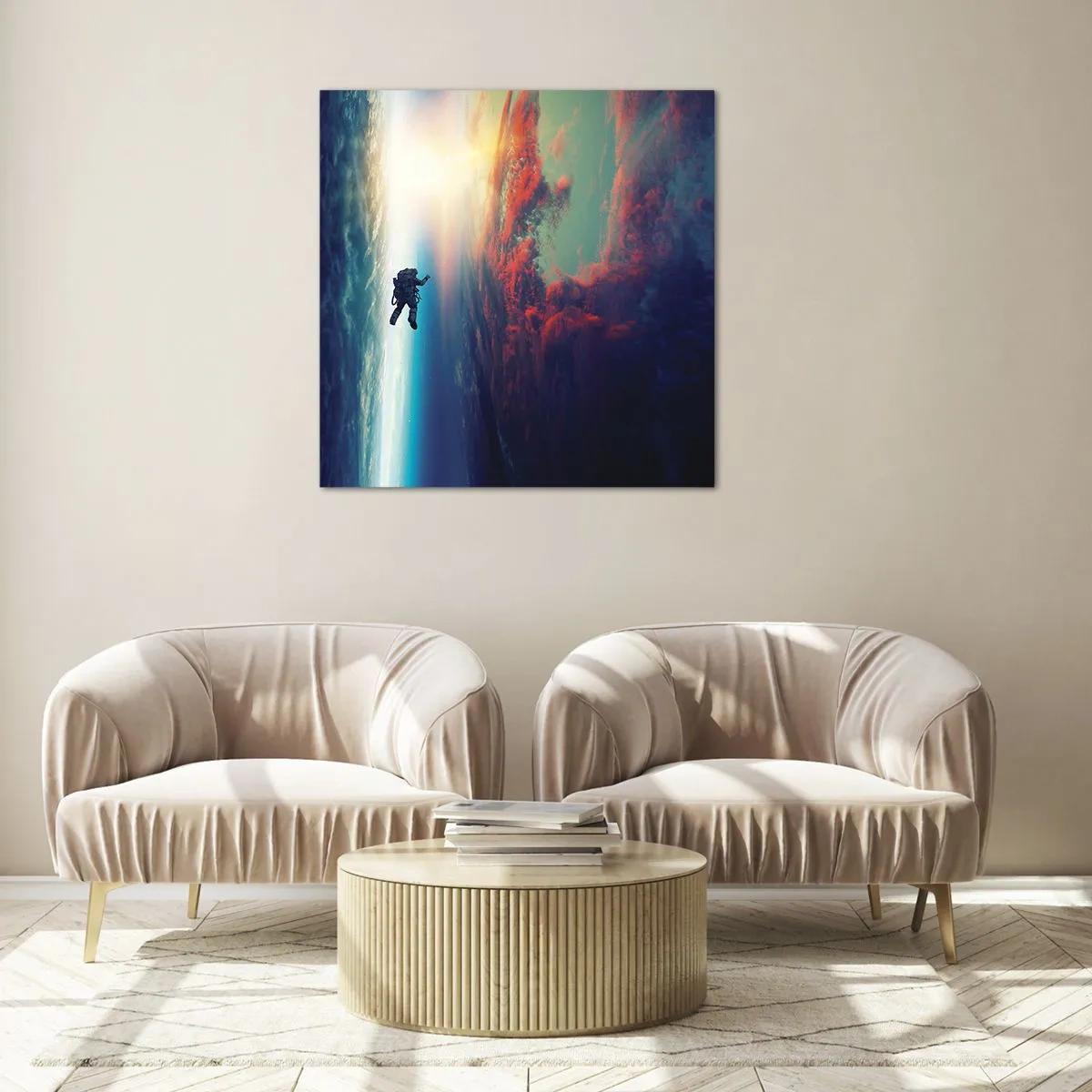 Glass picture - Confronting the Universe - 30x30 cm
