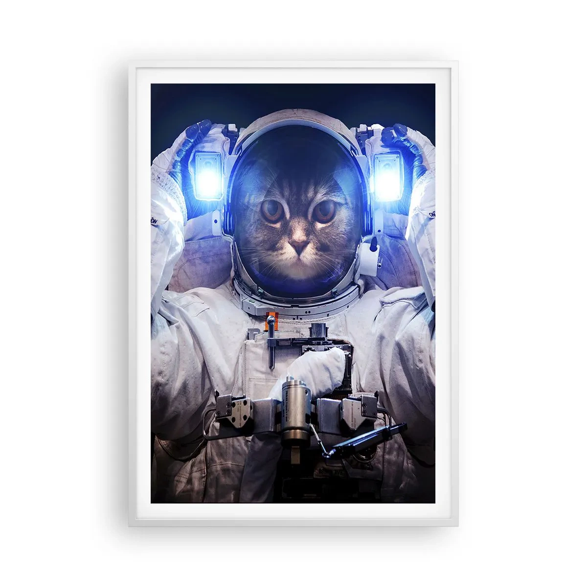 Poster in white frmae - Houston, You've Got a Problem - 70x100 cm