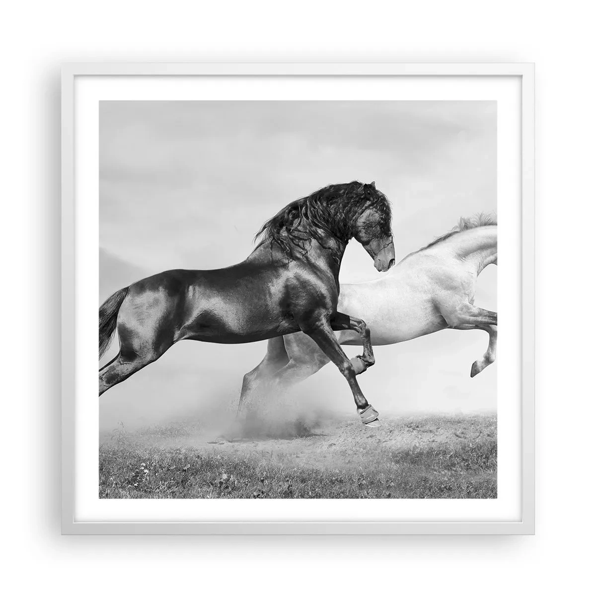 Poster in white frmae - Angels and Demons - 60x60 cm