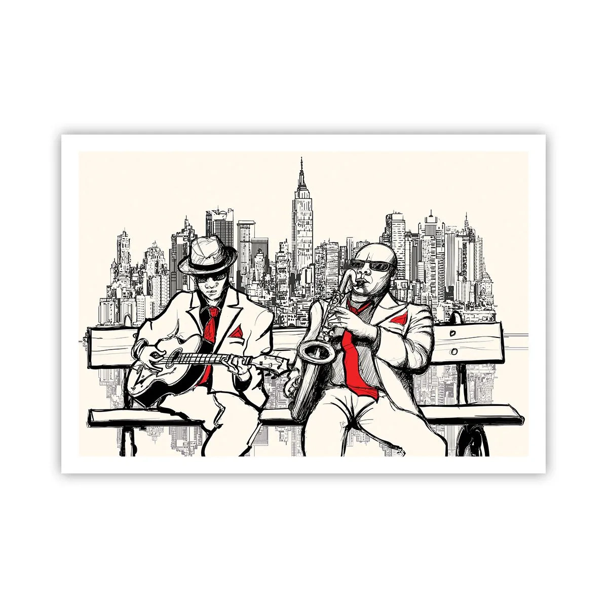 Poster - New York Improvisation - 100x70 cm