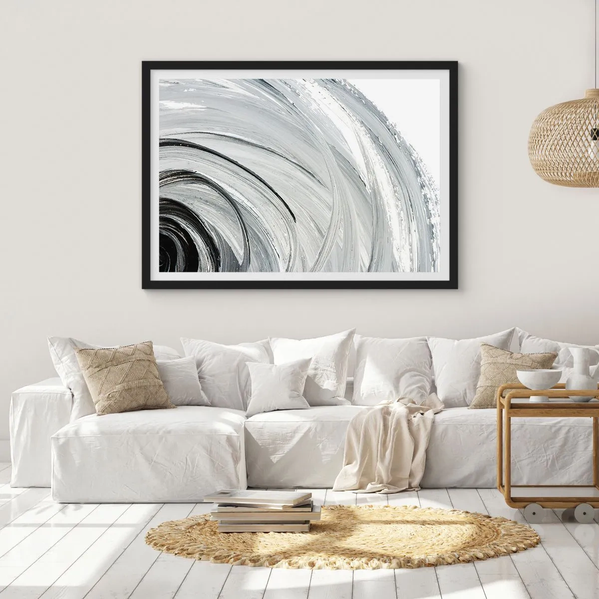 Poster in black frame - Orbital Composition - 70x50 cm