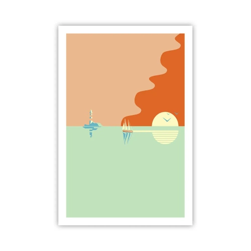 Poster - Ideal Sea Landscape - 61x91 cm