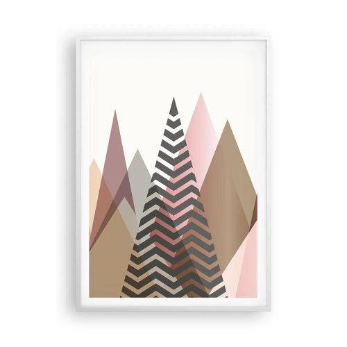 Poster in white frmae - View of the Piramide - 70x100 cm