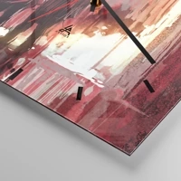 Clock face with lines