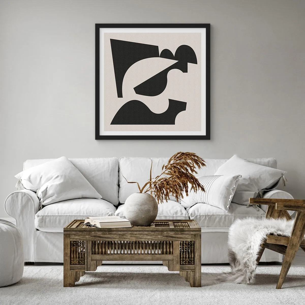 Poster in black frame - For Self-construction - 30x30 cm