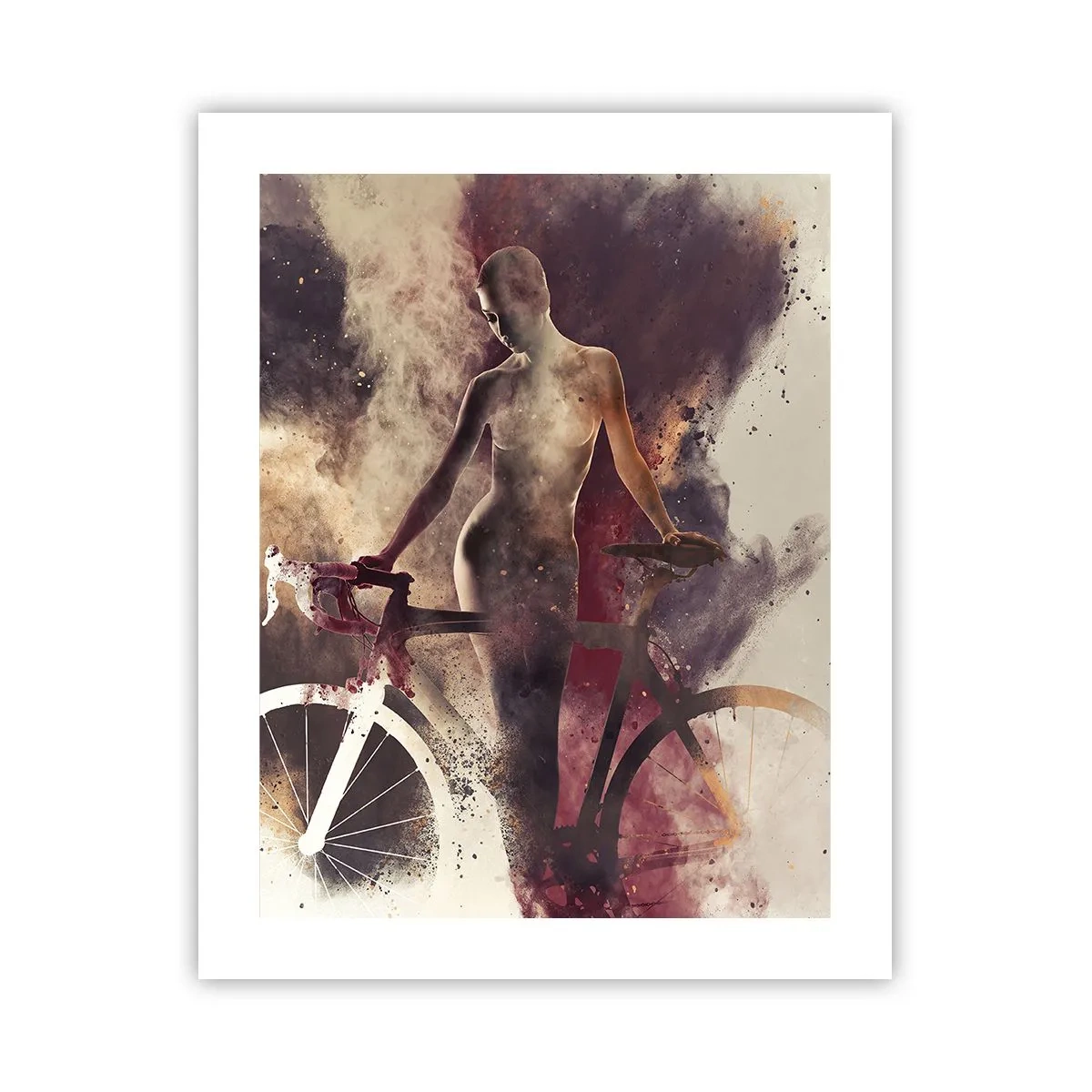 Poster - Marble Sculpted Biker's Soul - 40x50 cm