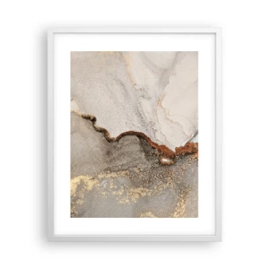 Poster in white frmae - On the Border of Colours - 40x50 cm