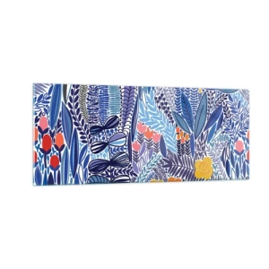 Glass picture - Hawaian Garden - 100x40 cm