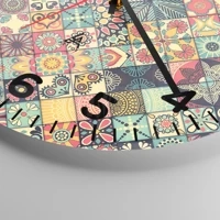 Clock face with numbers