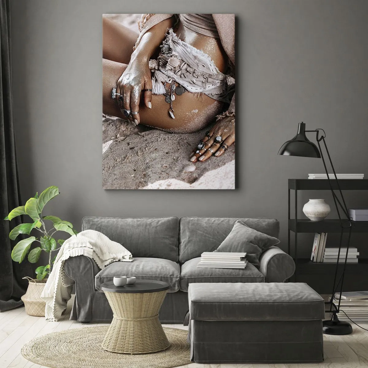 Canvas picture - Thrown Out by the Waves - 65x120 cm