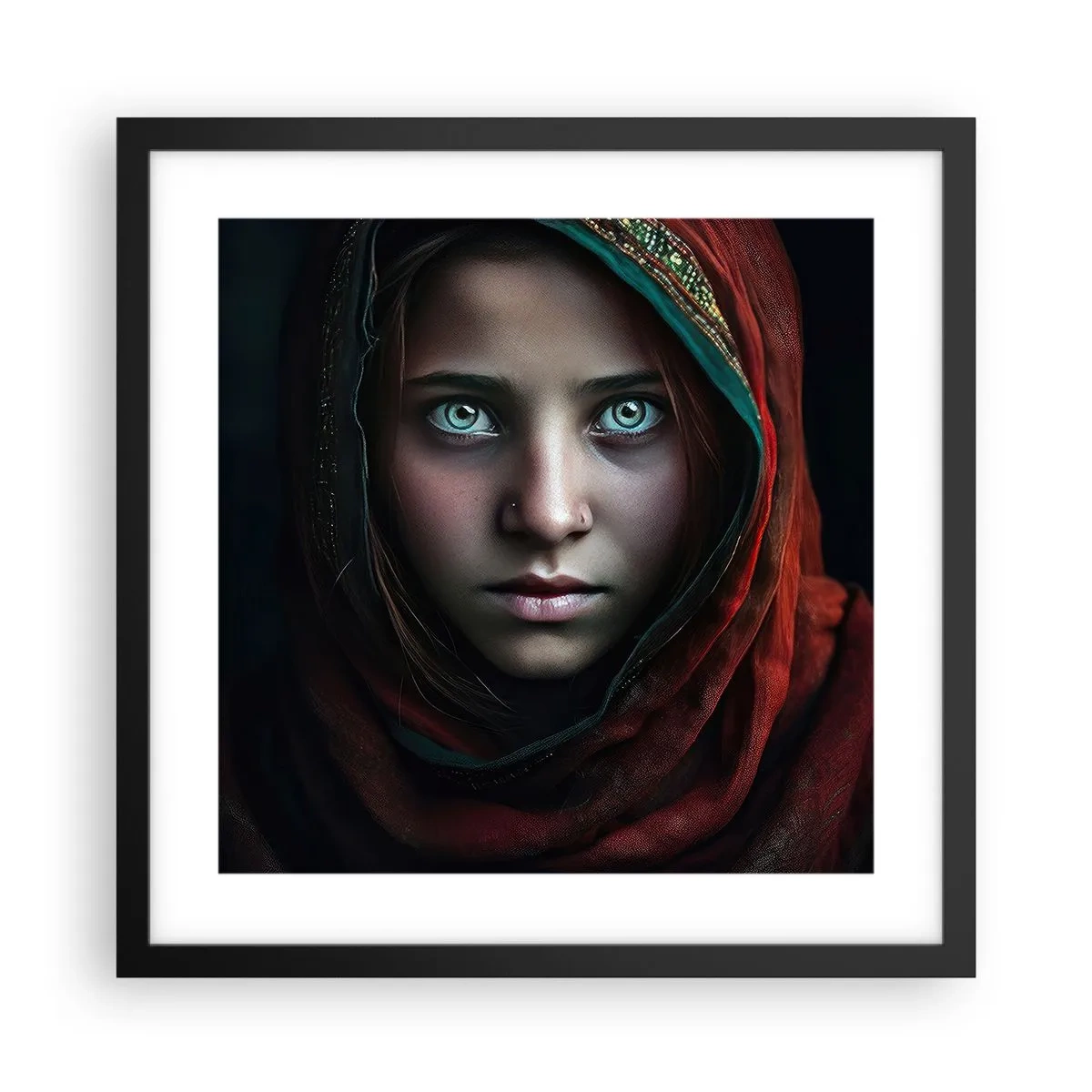 Poster in black frame - Eastern Princess - 40x40 cm