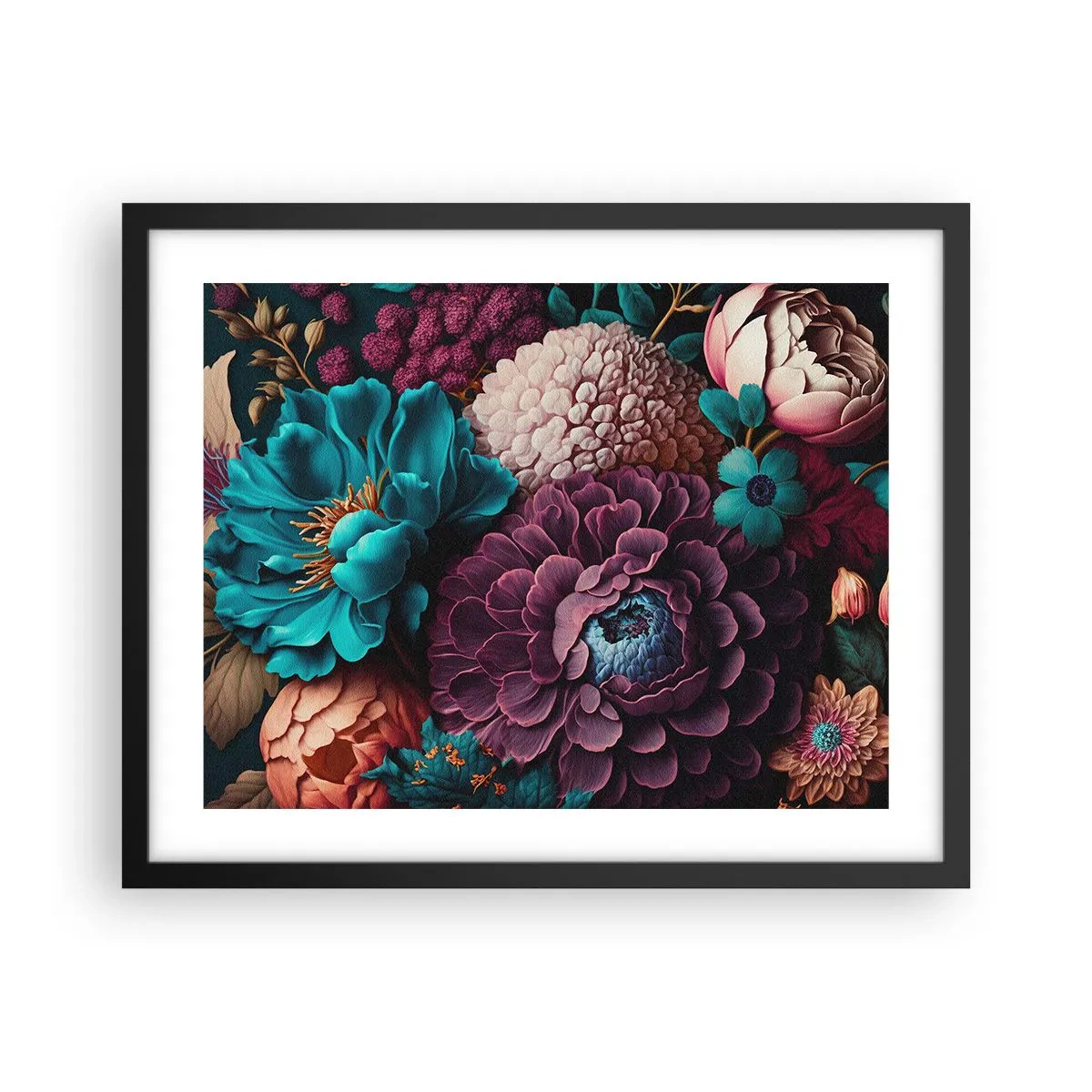 Poster in black frame - Rich Nature - 50x40 cm