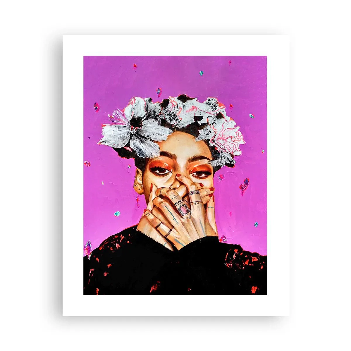 Poster - A Bit Crazy - 40x50 cm