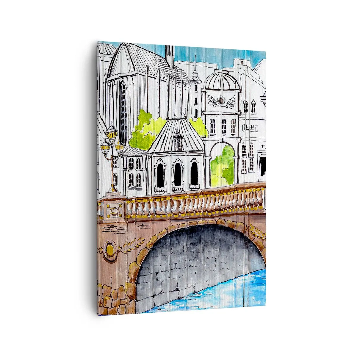 Canvas picture - City Pretty as a Picture - 70x100 cm