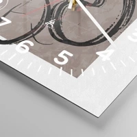 Clock face with numbers