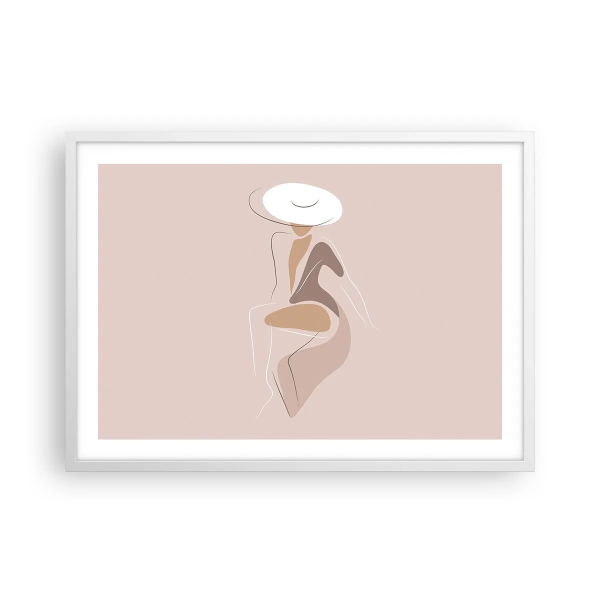 Poster in white frmae - Being a Lady - 70x50 cm