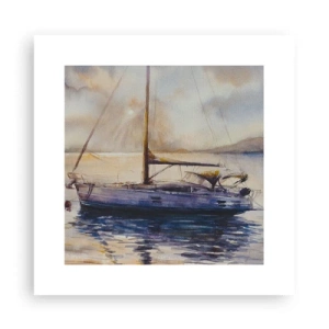 Poster - Evening in Harbour - 30x30 cm