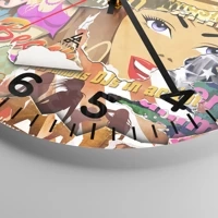 Clock face with numbers