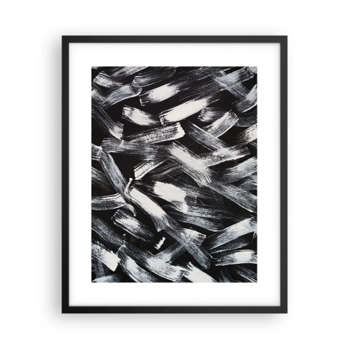Poster in black frame - Abstract in Industrial Spirit - 40x50 cm