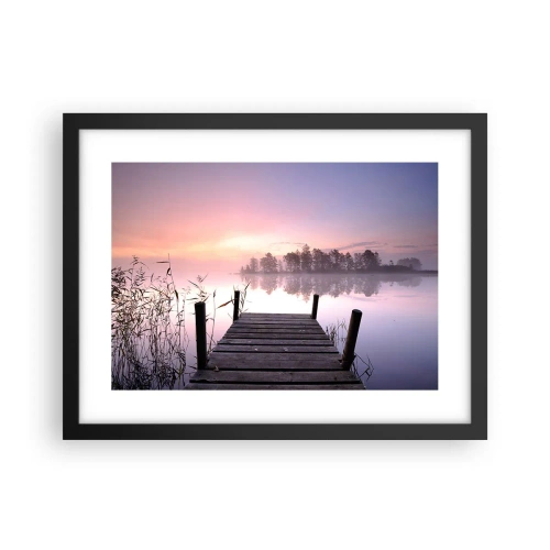Poster in black frame - Out from a Lilac Fog… - 40x30 cm