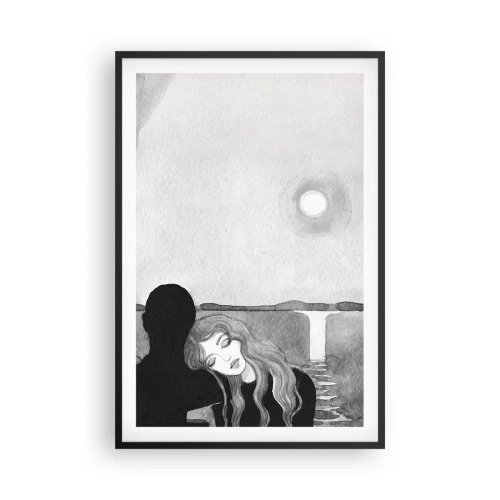 Poster in black frame - Always a Secret - 61x91 cm