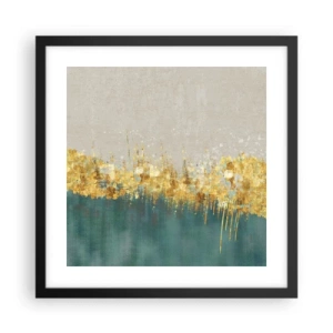 Poster in black frame - Golden Border - 40x40 cm