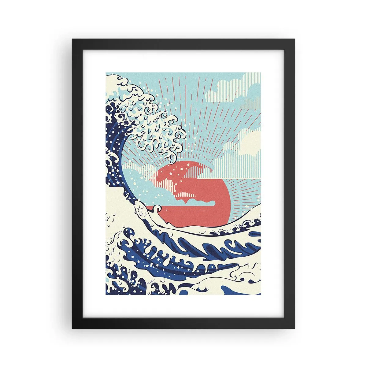 Poster in black frame - From Japanese Inspirations - 30x40 cm