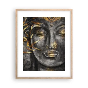 Poster in light oak frame - Feel the Peace - 40x50 cm
