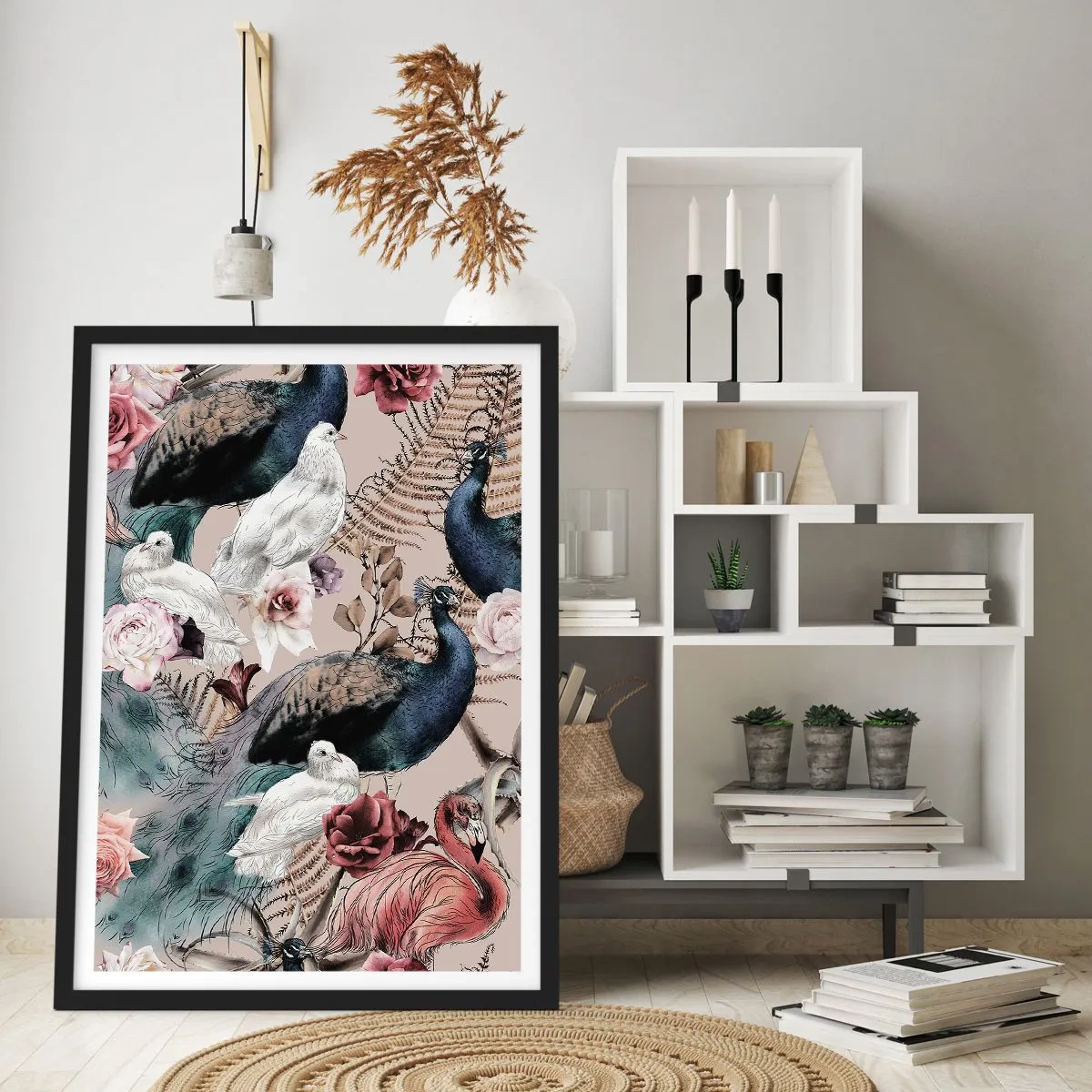 Poster in black frame - In Palace Garden - 40x50 cm