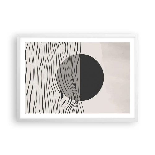 Poster in white frmae - Half Composition - 70x50 cm