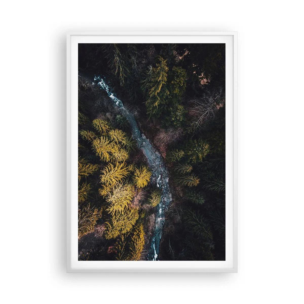 Poster in white frmae - Fast and Faster - 70x100 cm