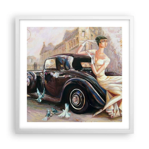 Poster in white frmae - Elegance - Retro Style - 50x50 cm