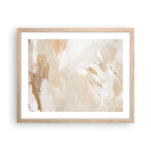 Poster in light oak frame - Pastel Composition - 50x40 cm