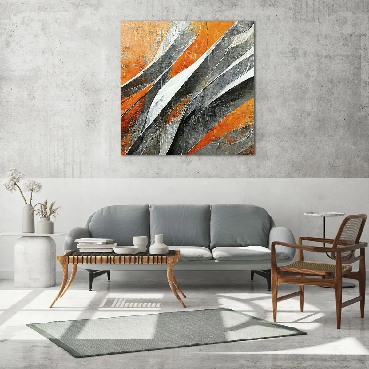 Glass picture - Heat and Coolness - 30x30 cm