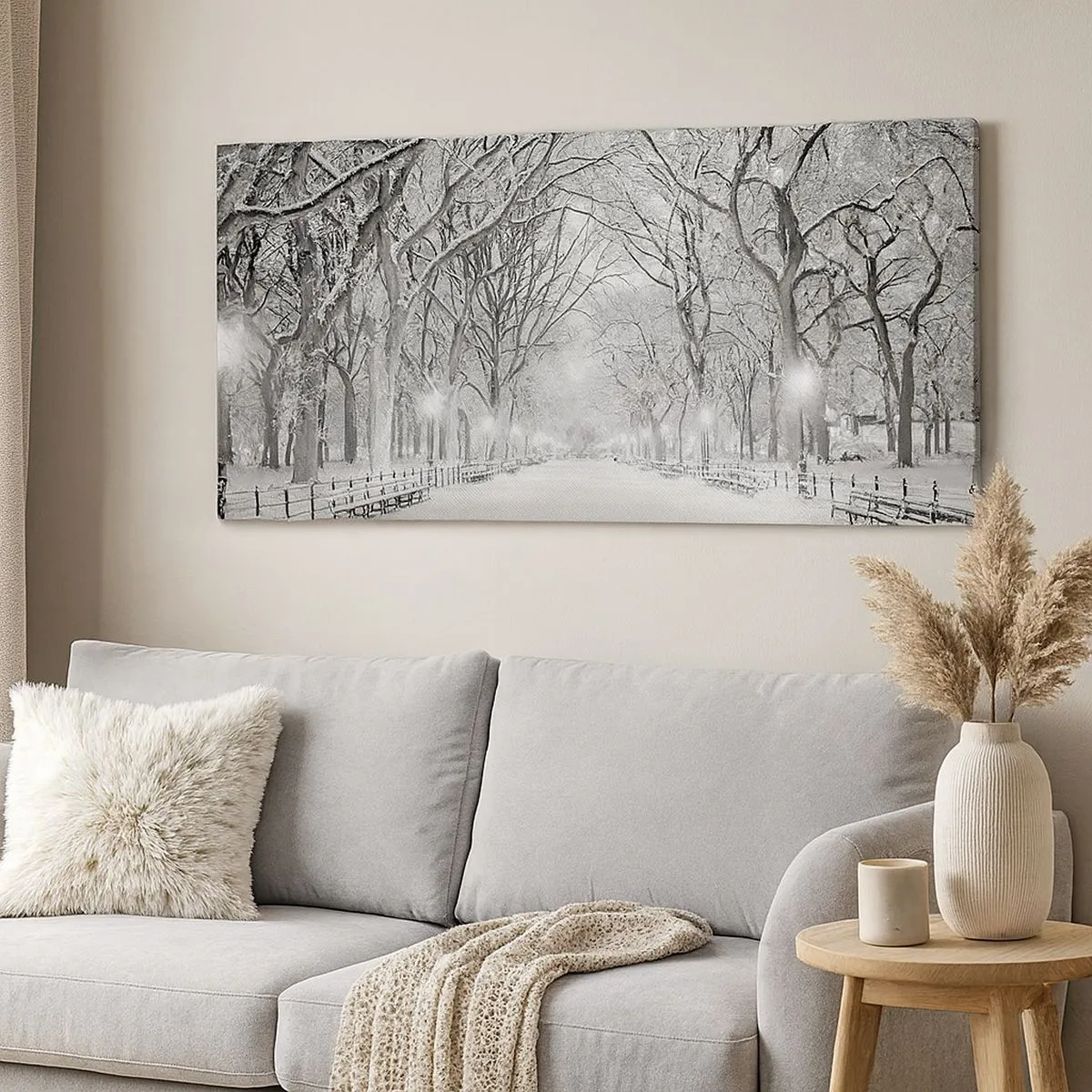 Canvas picture - Four Seasons: Winter - 100x40 cm