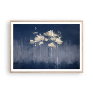 Poster in light oak frame - Like Flakes in the Wind - 100x70 cm