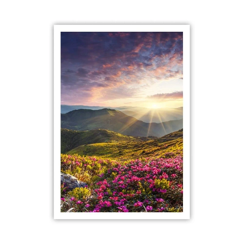 Poster - Freshness of Mountain Morning - 70x100 cm