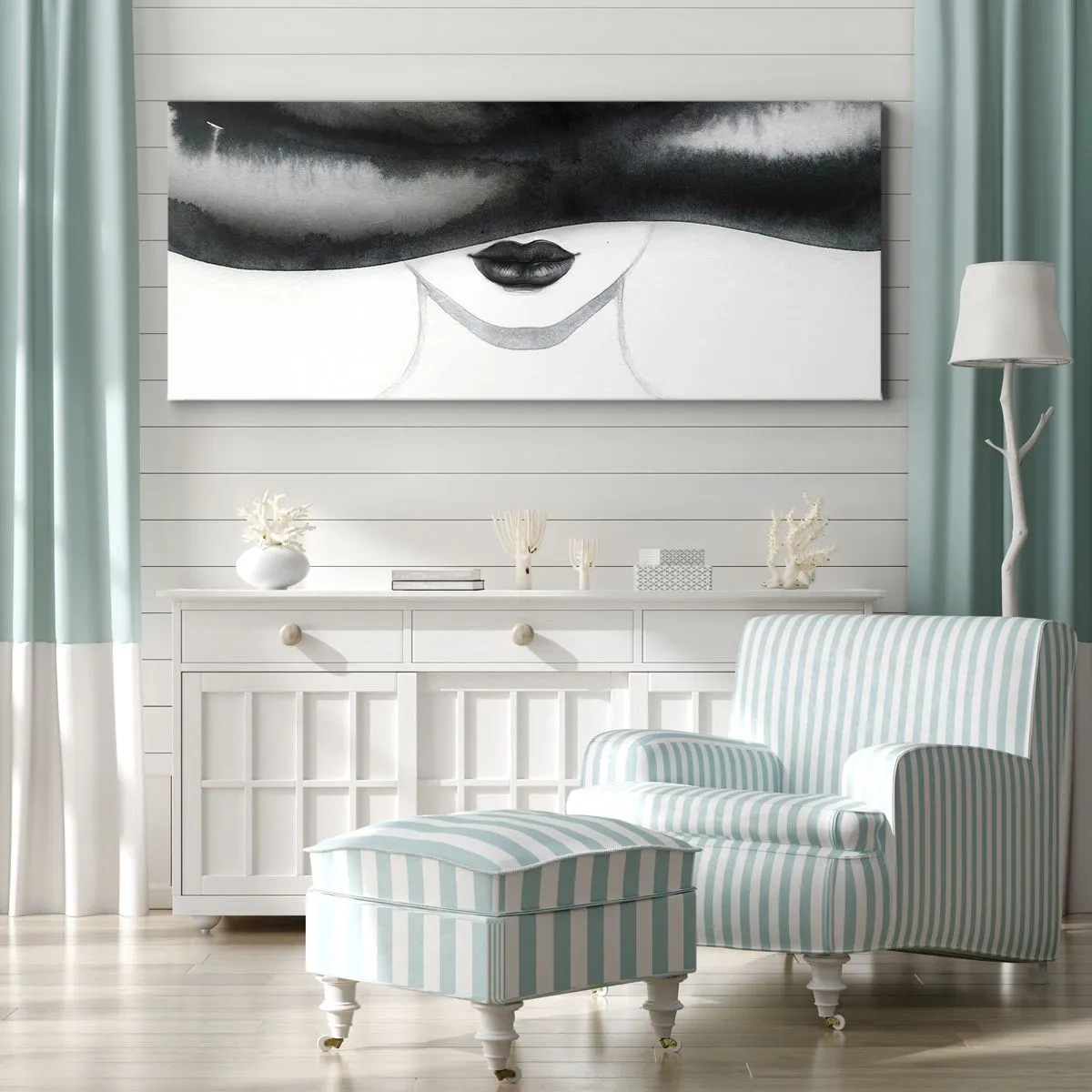 Canvas picture - Sensual Secret - 90x30 cm