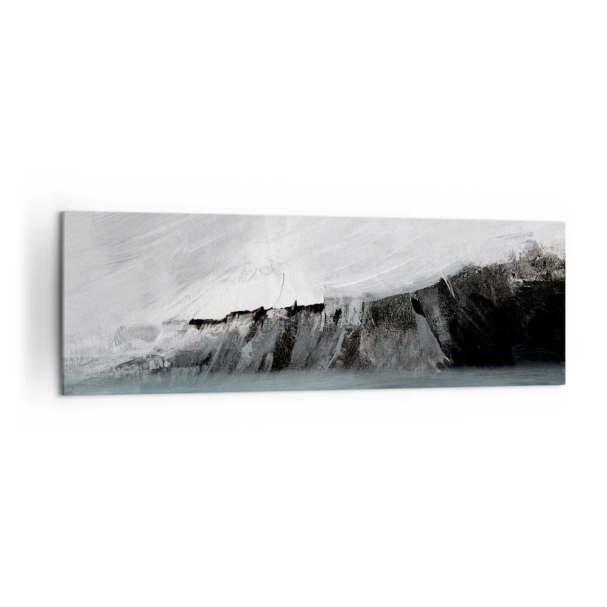Canvas picture - Water-Earth: Clash of Elements - 160x50 cm
